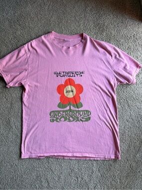 INSOMNIAC Pink Graphic Short-Sleeve Tee